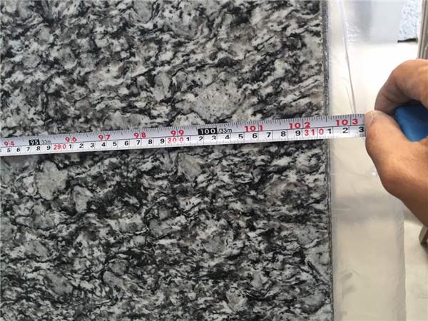 white fantasy granite length inspection