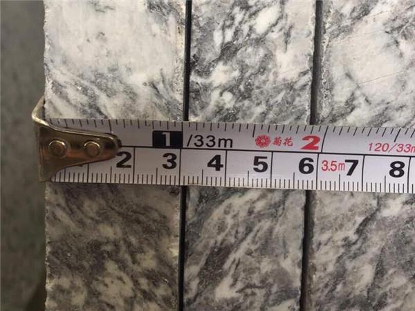 white fantasy granite thickness inspection