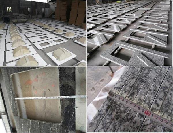 white tiger granite countertop inspection