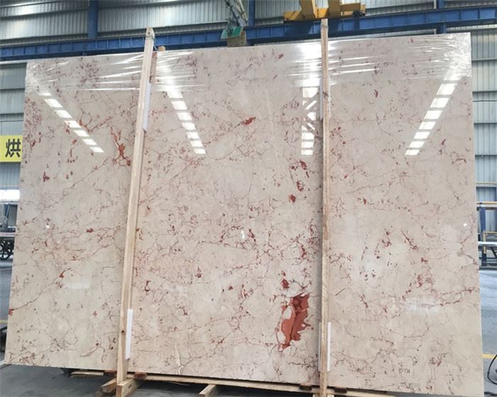 Pink marble floor tiles slab polished