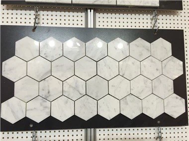 Carrara White Hexagon Mosaic Mramorna pločica