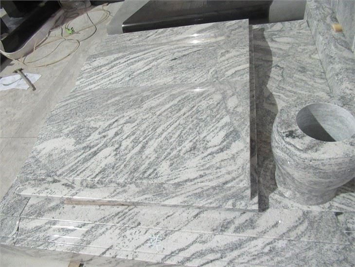 Viscont White Granite tombstones (2)
