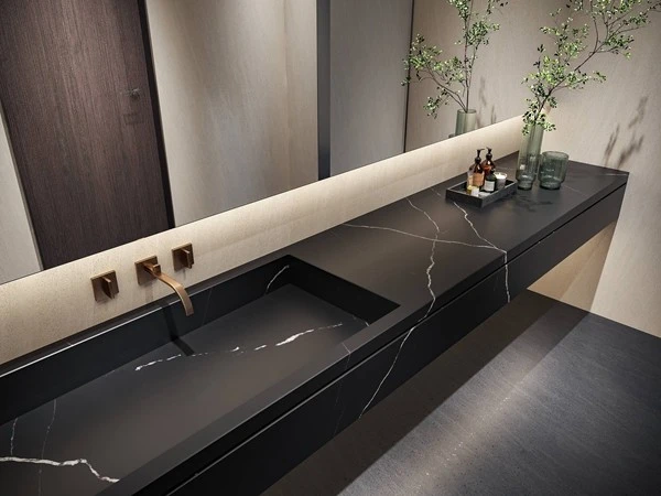 Nero Marquina Sintered Stone Vanity top
