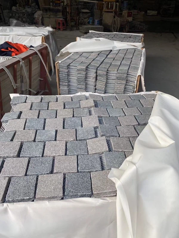 natural Porphyry Granite Cube Stone