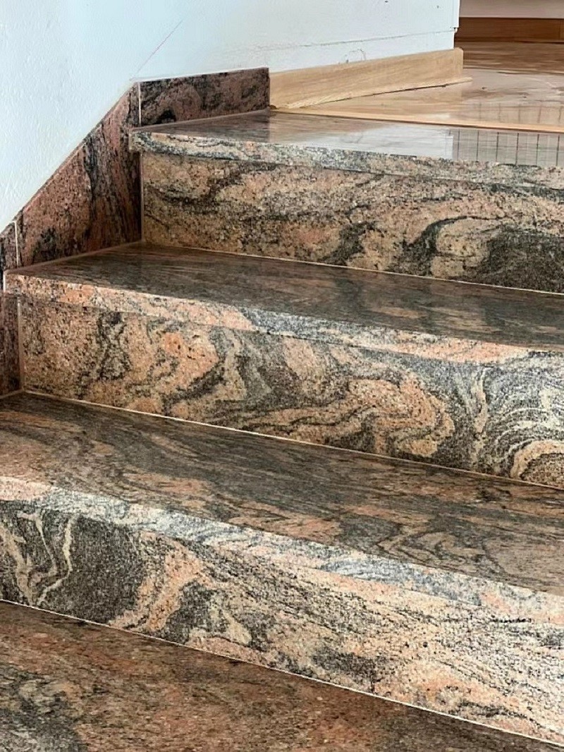 Red Granite Steps Red Granite Steps