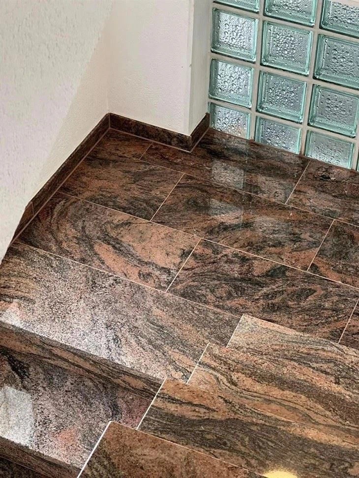 Multicolor Red Granite Stairs