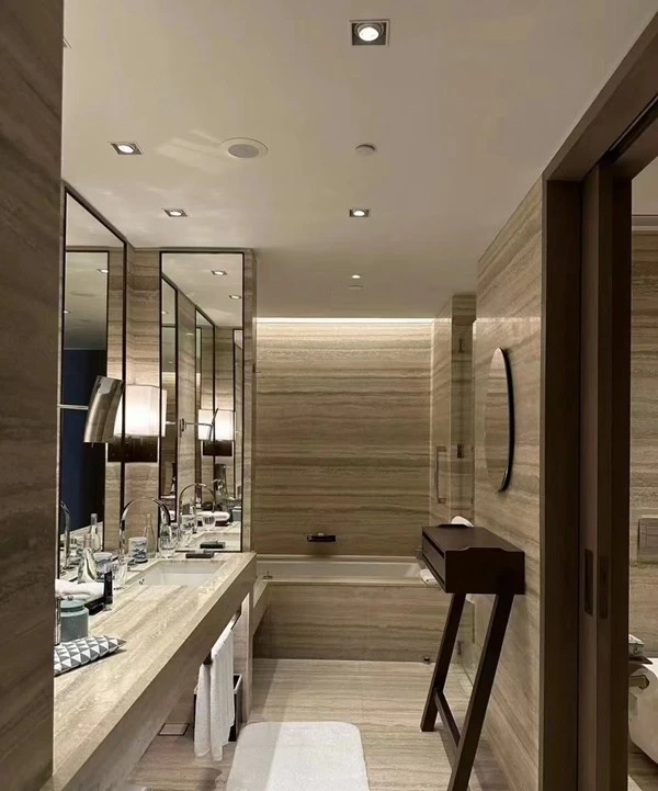 Travertini Grigio bathroom Tile
